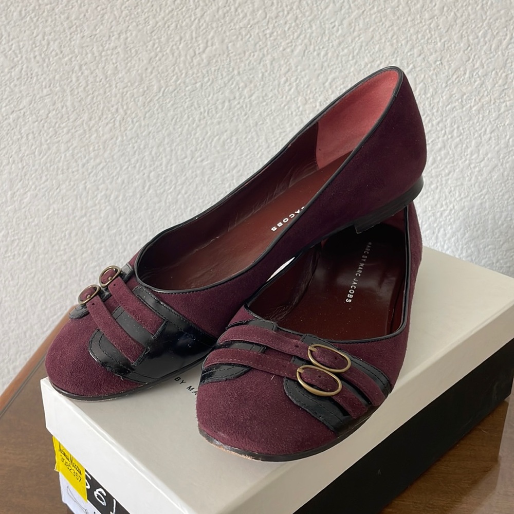 Marc By Marc Jacobs | Suede Wine Flats | Sz. 7.5 US (38 EUR)